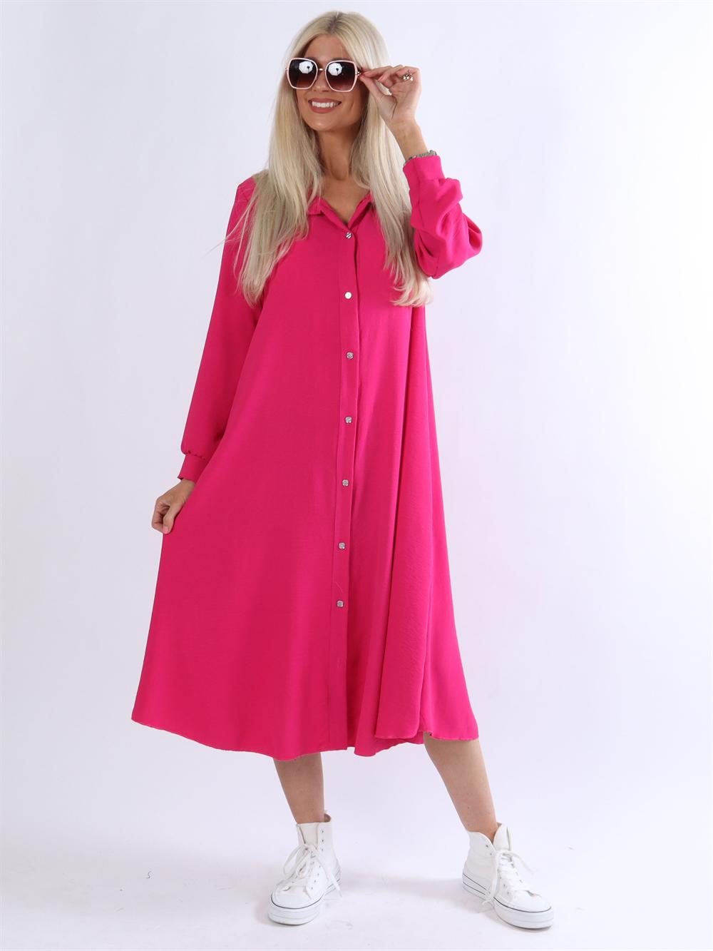 Aviaya - Lång skjortklänning